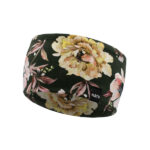 BAVLNĚNÁ ČELENKA STRAIGHT KVĚTY NA TMAVÉ