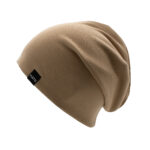 DĚTSKÁ BAVLNĚNÁ RIB BEANIE ČEPICE MOCCA