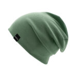 DĚTSKÁ BAVLNĚNÁ RIB BEANIE ČEPICE OLIVE