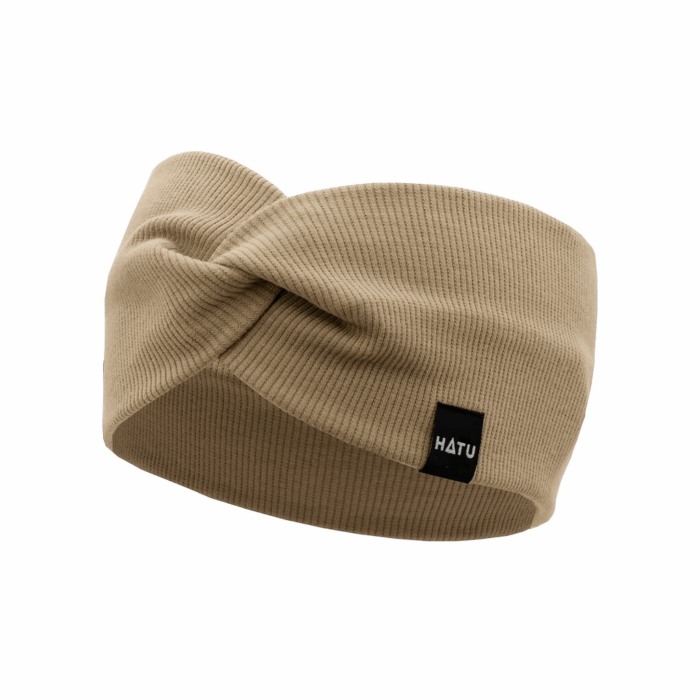 DĚTSKÁ BAVLNĚNÁ ČELENKA RIB TWIST MOCCA - Obrázek 1