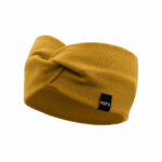 DĚTSKÁ BAVLNĚNÁ ČELENKA RIB TWIST MUSTARD