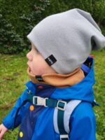 DĚTSKÝ BAVLNĚNÝ RIB NÁKRČNÍK KARAMEL - Obrázek 3