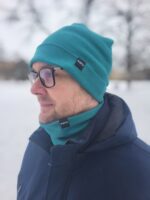 ZIMNÍ RIB BEANIE ČEPICE SMARAGD