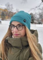 ZIMNÍ RIB BEANIE ČEPICE SMARAGD - Obrázek 2