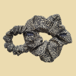 SILKY SCRUNCHIE GUMIČKA BÉŽOVÁ <br> - LEOPARD