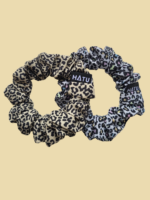 SILKY SCRUNCHIE GUMIČKA BÍLÁ <br> - LEOPARD - Obrázek 3